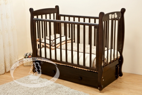 Детская кроватка - Елисей С 717 цвет: шоколад