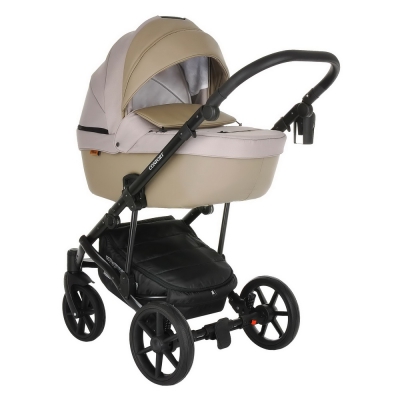 Детская коляска - Pituso Confort Plus (2в1) цвет: Капучино+Кожа Капучино